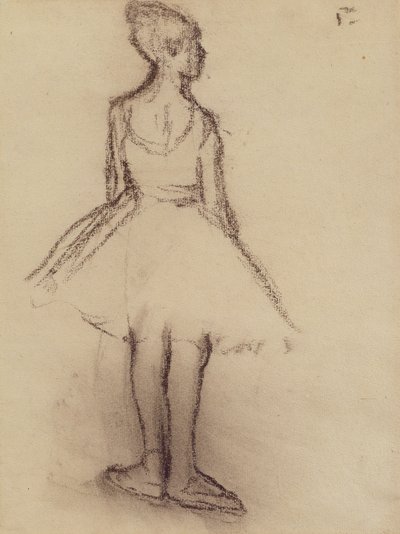 Ballerina viewed from the back by Edgar Degas